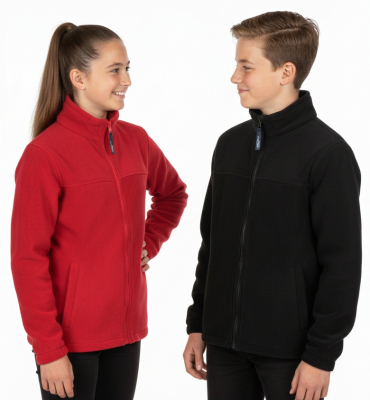 Kinder Fleecejacke North schwarz